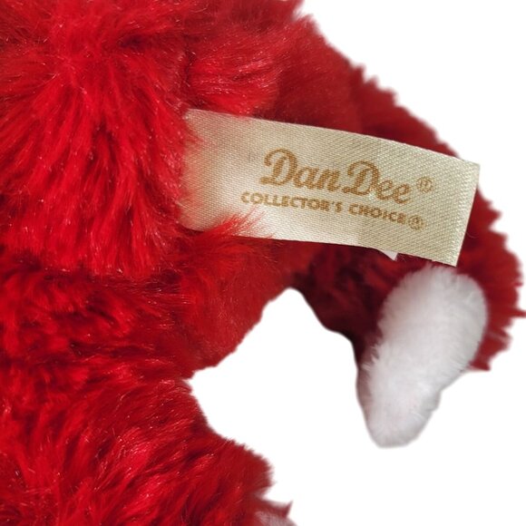 Dan Dee Valentine's Day Sloth Plush Red 8" Blue Mask Face Sitting Stuffed Animal - Picture 9 of 10